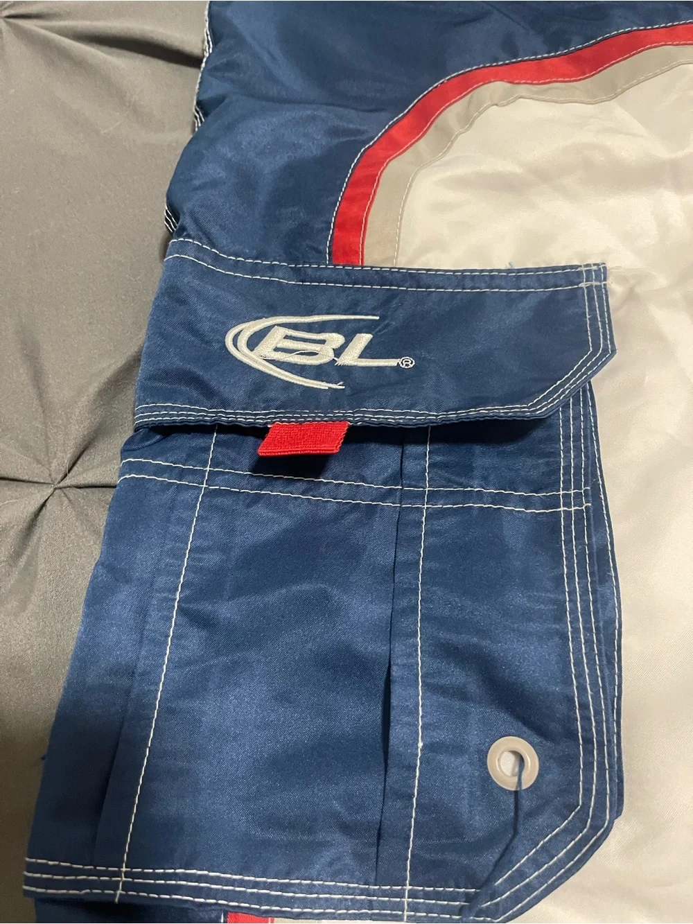 Budlight Men’s White & Navy Swim Shorts